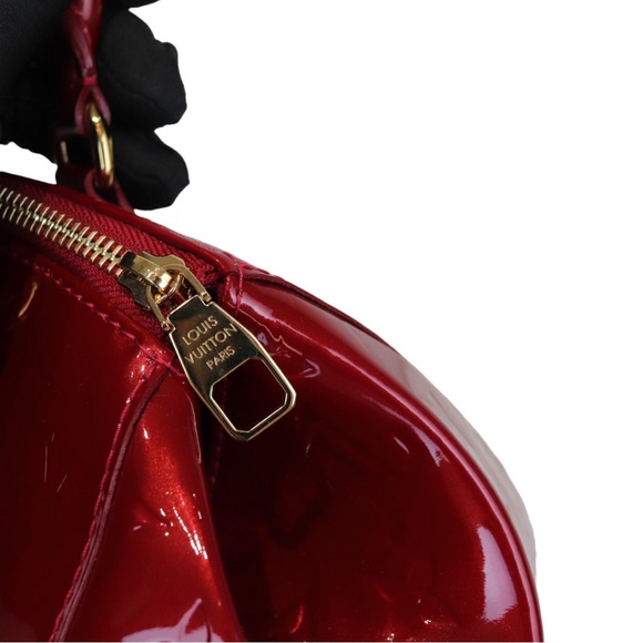 Vernis Sherwood PM Monogram Red GHW - Picture 7 of 8